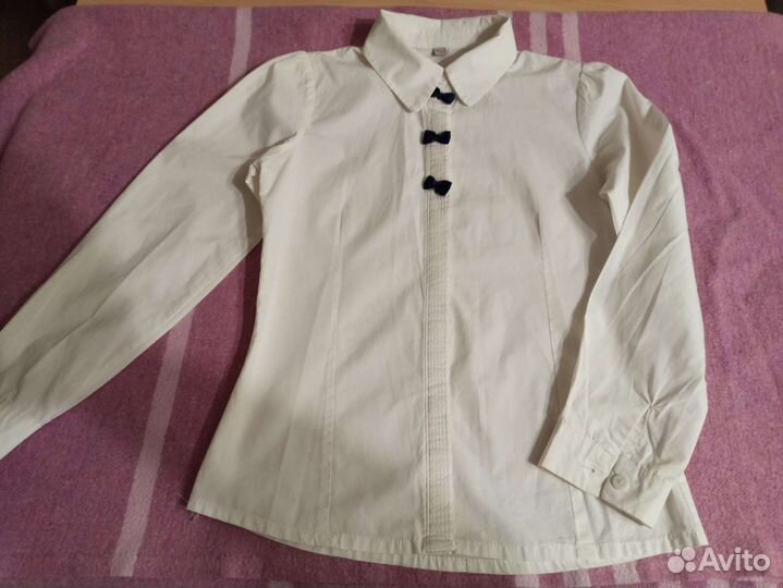 Рубашка белая, школьная для девочки
