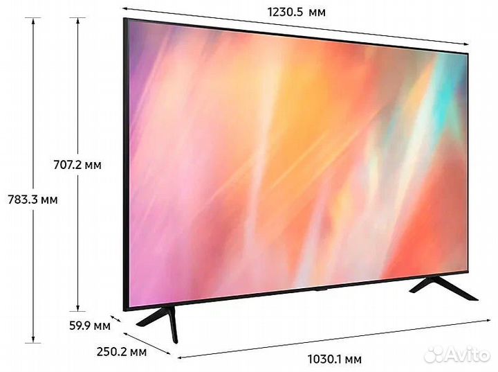 Новый телевизор Samsung TV LED UE55AU7100uxce