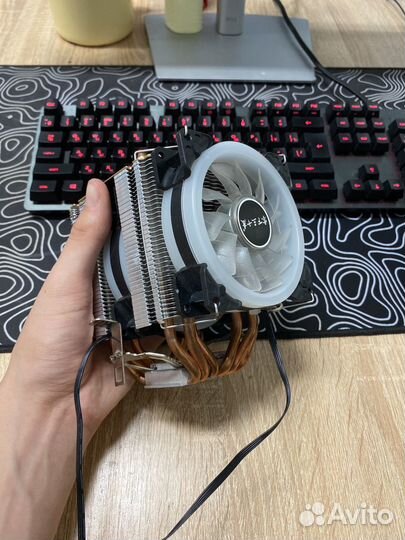 Кулер процеccорный/ 6 трубок / 2 вентилятора