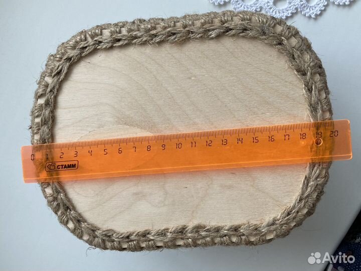 Корзинка из джута
