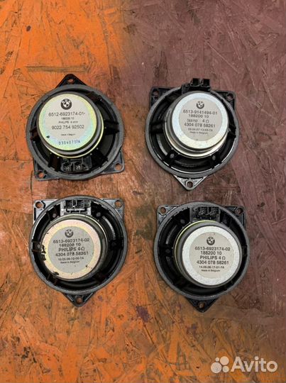 Колонки в дверь на BMW