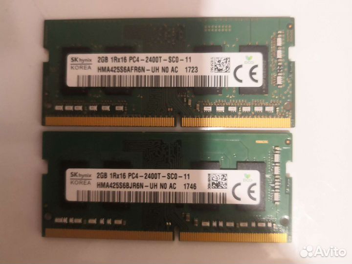 Оперативная память для ноутбука ddr4 4gb