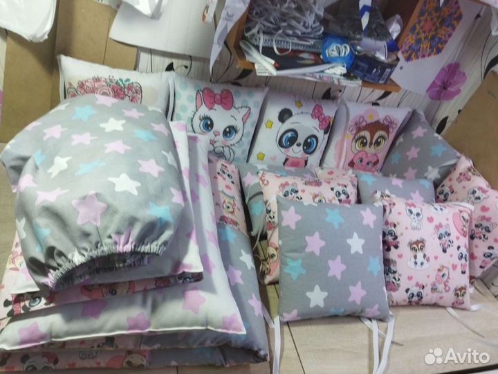 Новые бортики в кроватку