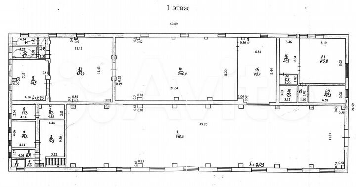 Производственное помещение, 1500 м²