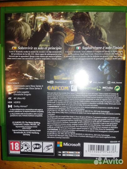 Диск Resident Evil 4 Remake (Xbox Series X)