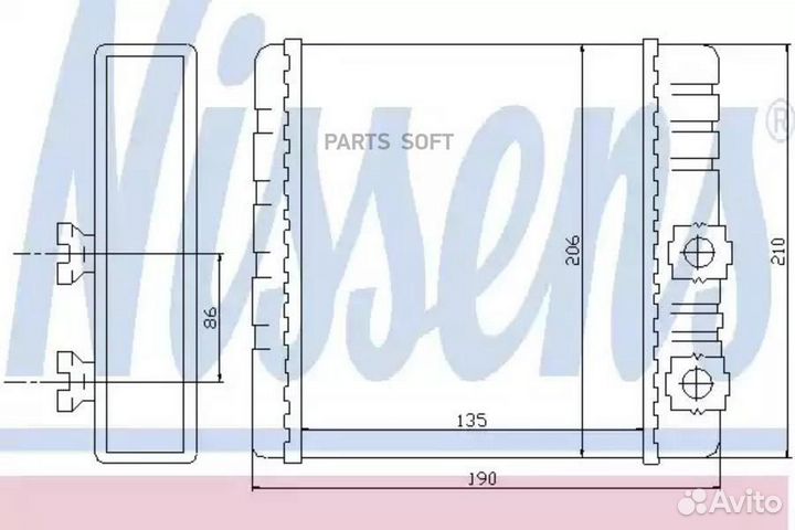 Радиатор отопителя alpina B3 (2000) 3.3 S