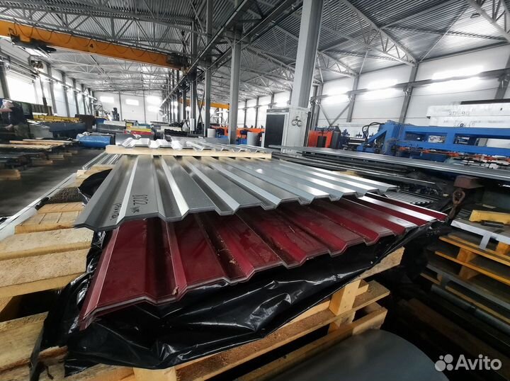 Профнастил оцинкованный матовый С-8 0,45х1150