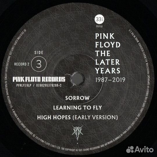 Виниловая пластинка Pink Floyd, The Best Of The La