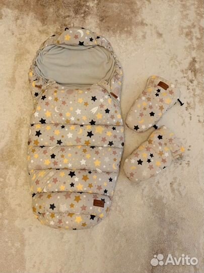 Зимний конверт в коляску mansita