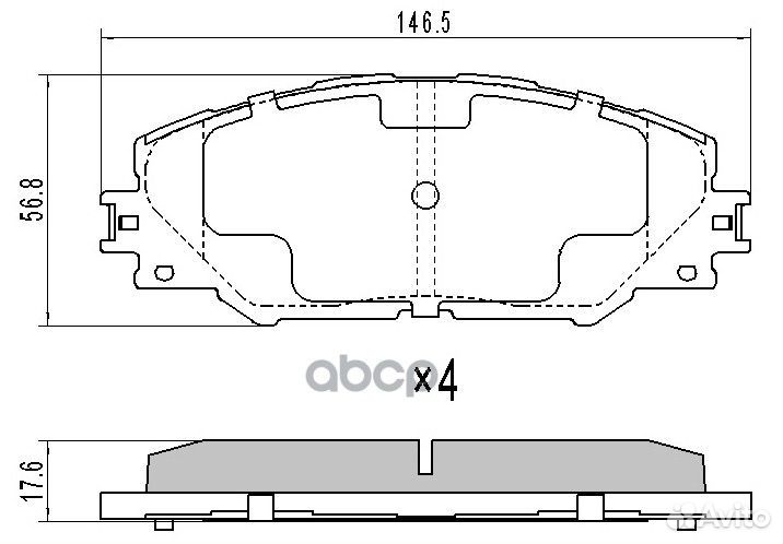 Колодки тормозные toyota RAV4(III/IV) /auris/PRI