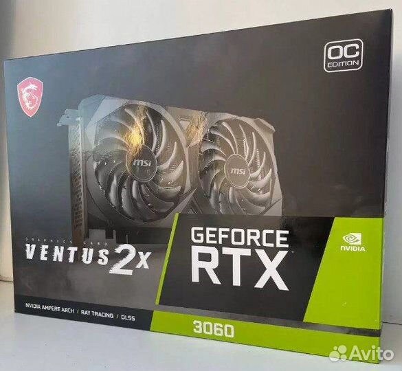 Видеокарта MSI nvidia GeForce RTX 3060 ventus 2X O