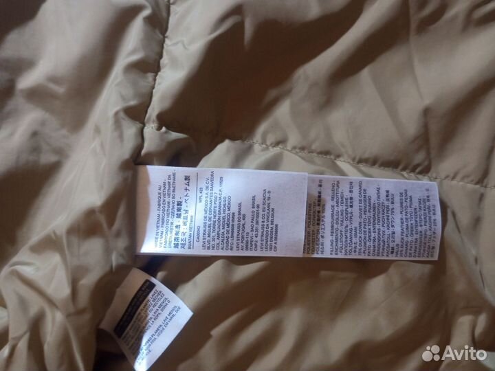 Пуховик мужской levis оригинал