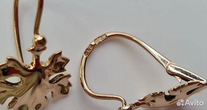 Золотые серьги СССР