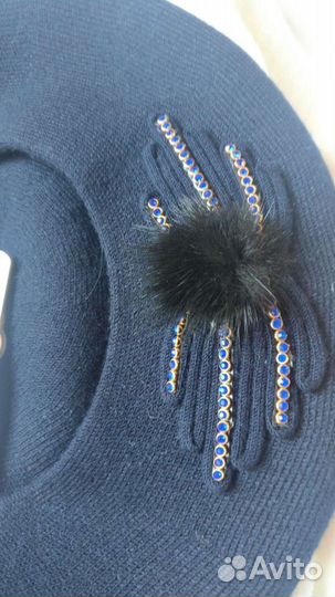 Берет,шапочка со снудом весна