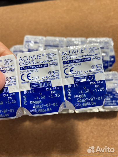 Линзы контактные acuvue oasys 1 day астигматизм