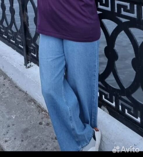 Джинсы палаццо женские