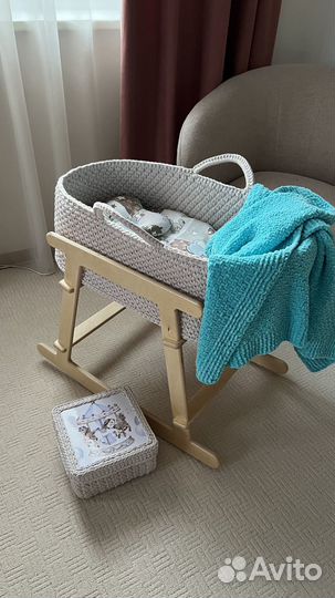 Люлька, колыбель вязаная для малыша в наличии