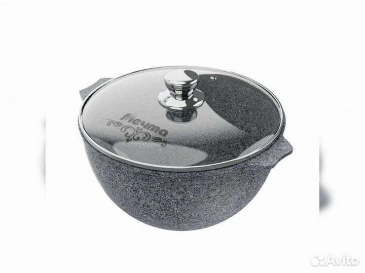 Казан 6л для плова Premium grey