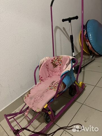 Детские санки с колесами