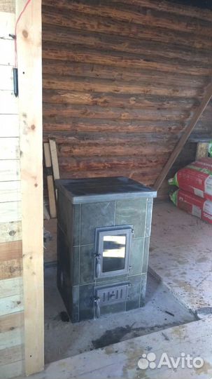 Печь-камин натуральный камень Elli/2