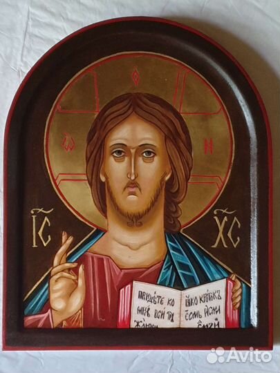 Икона рукописная. Спас Вседержитель