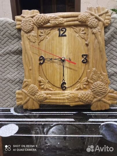 Из натурального дерева: посуда, часы, шкатулки