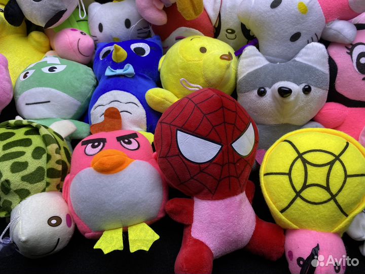 Мягкие игрушки - микс 100 шт