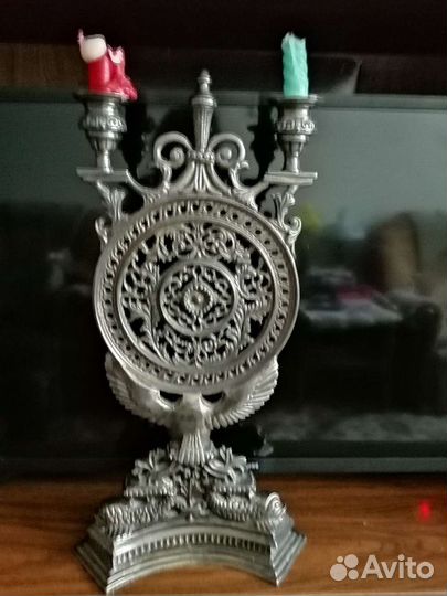 Подсвечник - канделябр чугунный