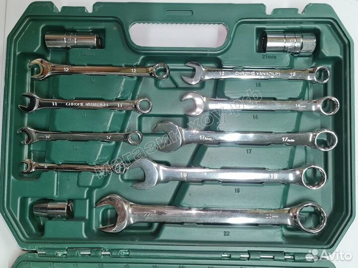 Набор инструментов, набор ключей, головок 82 шт