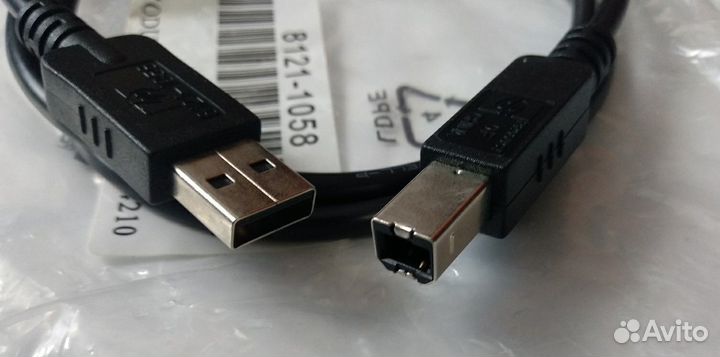 Кабель 1 метр USB 2.0 Type-A - USB 2.0 Type-B