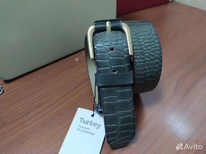 Ремень мужской кожаный