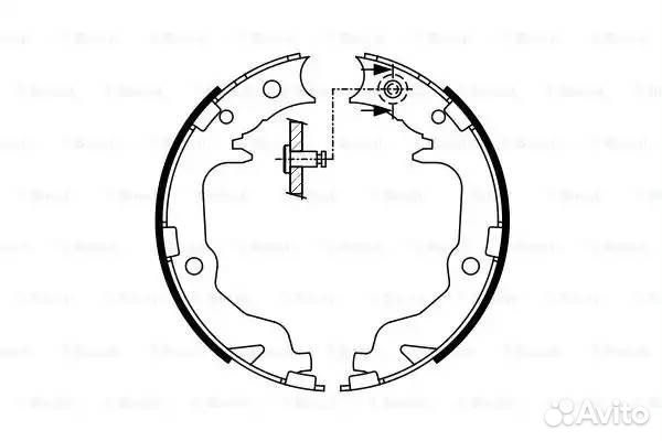 Колодки тормозные барабанные зад