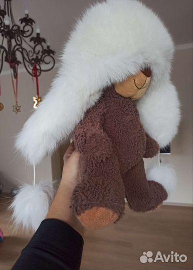 Шапка ушанка из финского песца