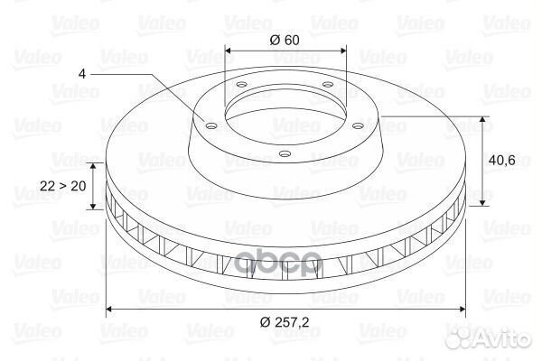 Диск тормозной перед прав/лев opel corsa D