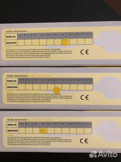 Мезороллер 0,5 мм, 1 мм, 1,5 мм