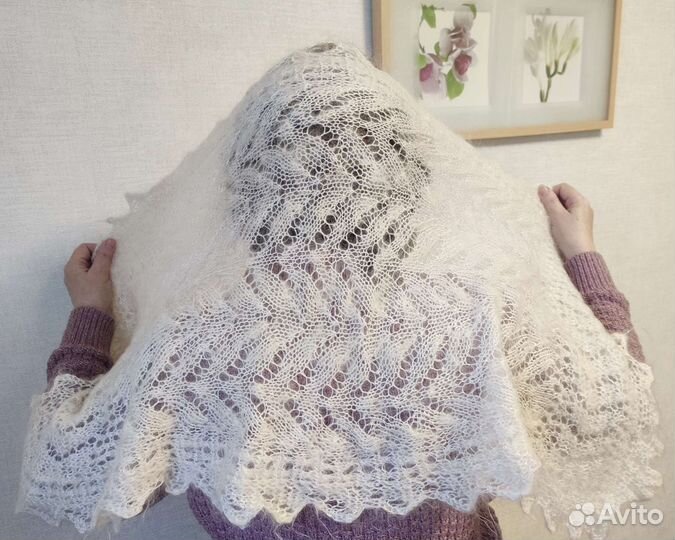 Пуховый шарф