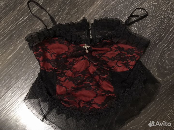 Готический топ корсет