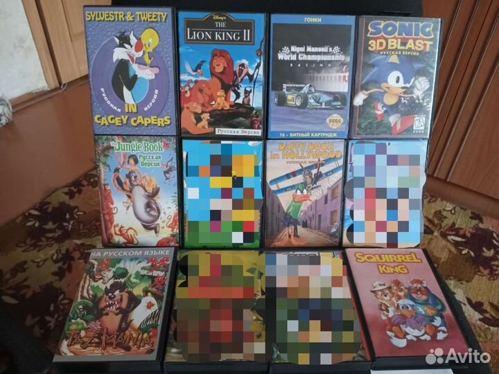 Катриджи и джойстики для Sega Mega Drive 2