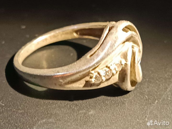 Кольцо серебряное СССР 925 проба