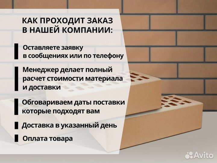 Кирпич облицовочный Терекс