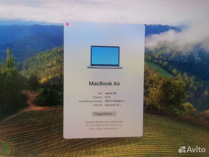 Apple MacBook Air 13 2020 m1 8gb 256 a2337 на з\п