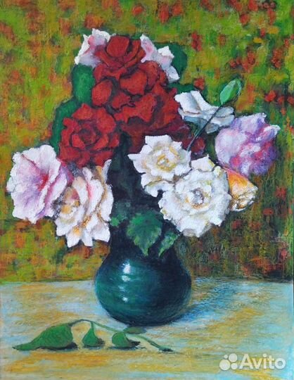 Картина. Картон, масляная пастель