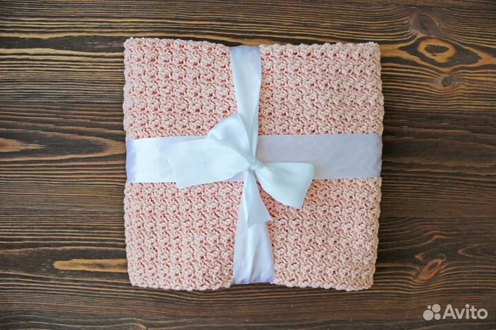 Плед детский вязаный ручная работа