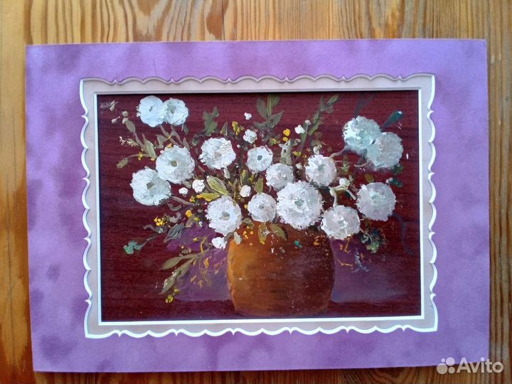 Картина маслом цветы