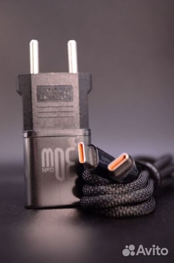 Сетевое зу Baseus Gan5S с кабелем type-C