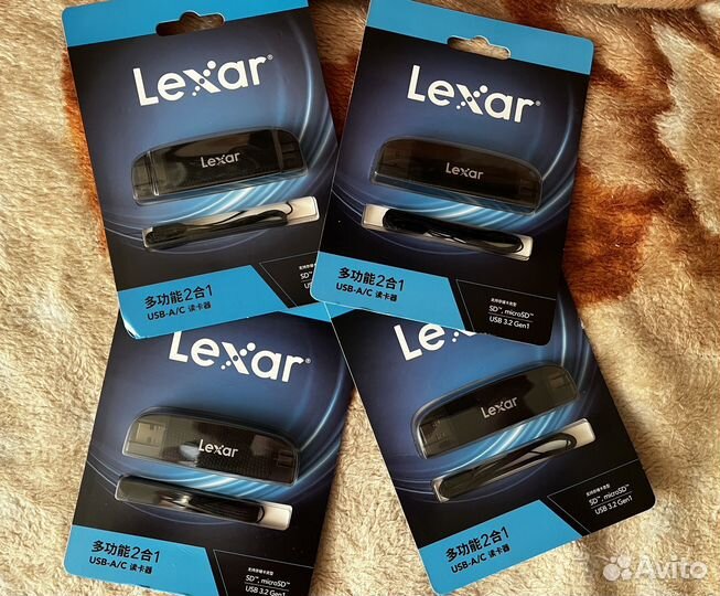 Картридер microSD lexar USB 3,2 170мб/с