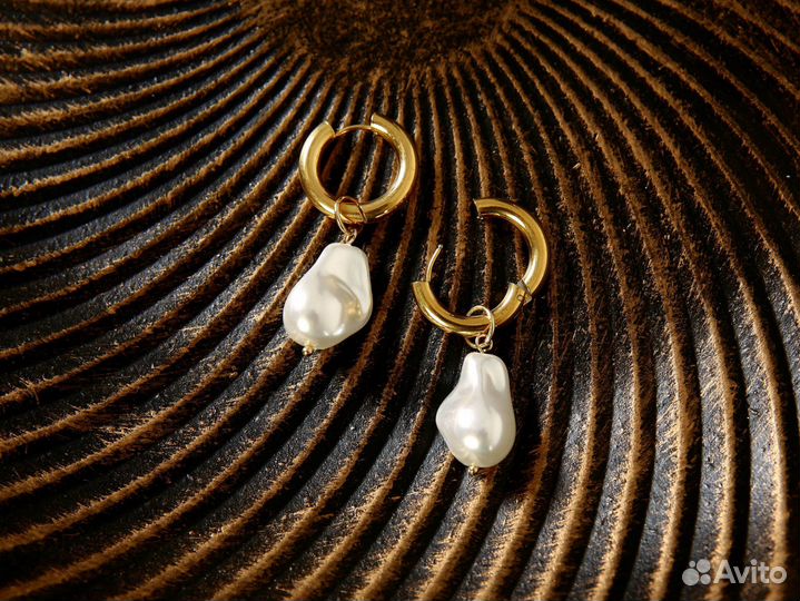 Серьги жемчуг