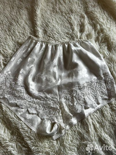Новые домашние шорты шелковые винтаж