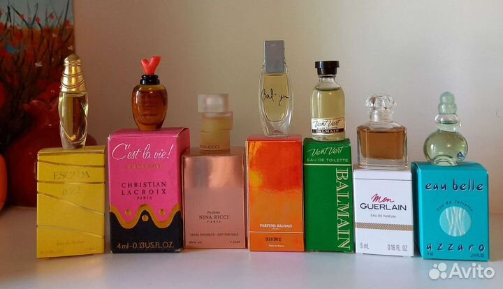 Винтажные миниатюры духи