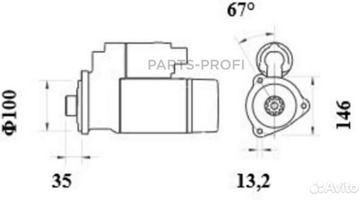 Mahle MS1002 Стартер